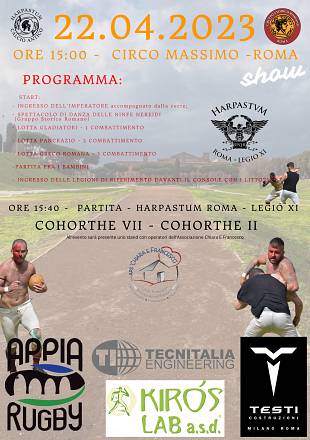 Natale di roma - harpastum legio xi calcio antico romano